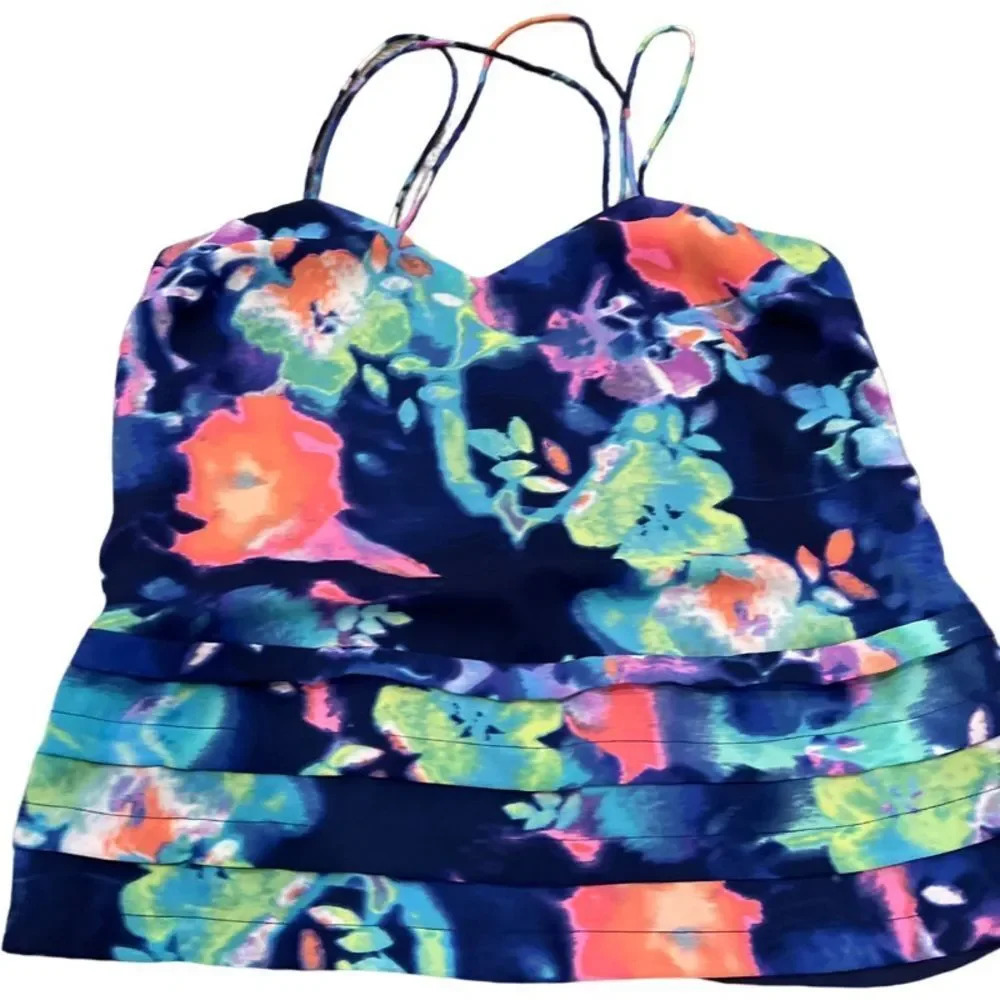 EUC vintage 90’s Candies strappy chiffon top floral pattern Small FINAL PRICE